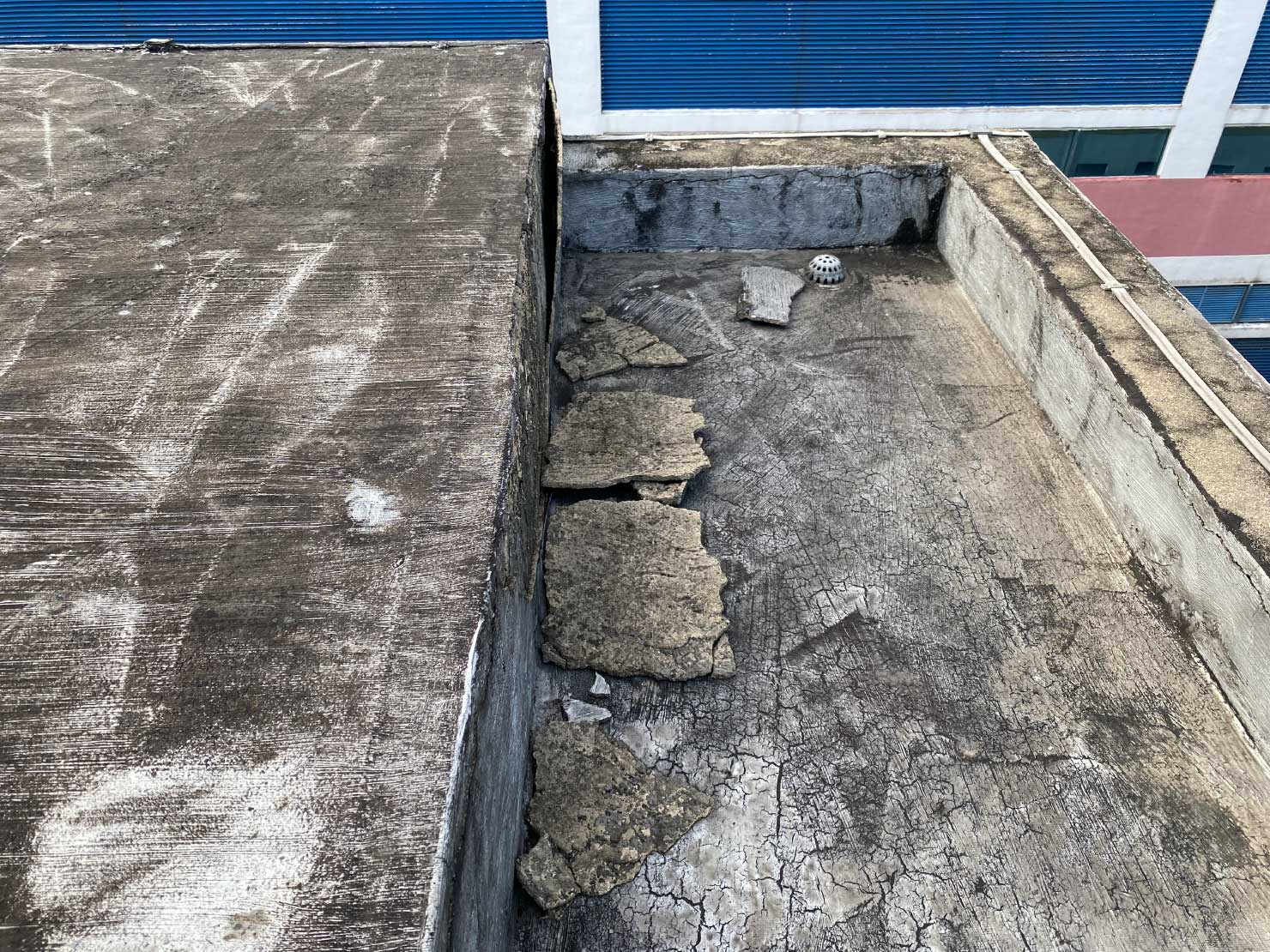 Concrete Roof Repair by Allstar Waterproofing & Services