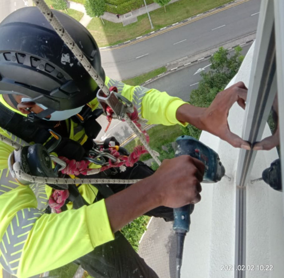 Rope Access Team of Allstar Waterproofing & Services