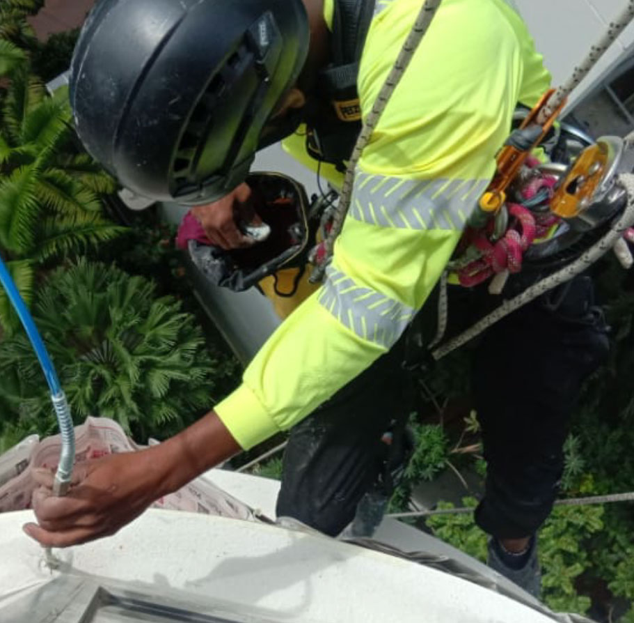 Rope Access Team of Allstar Waterproofing & Services
