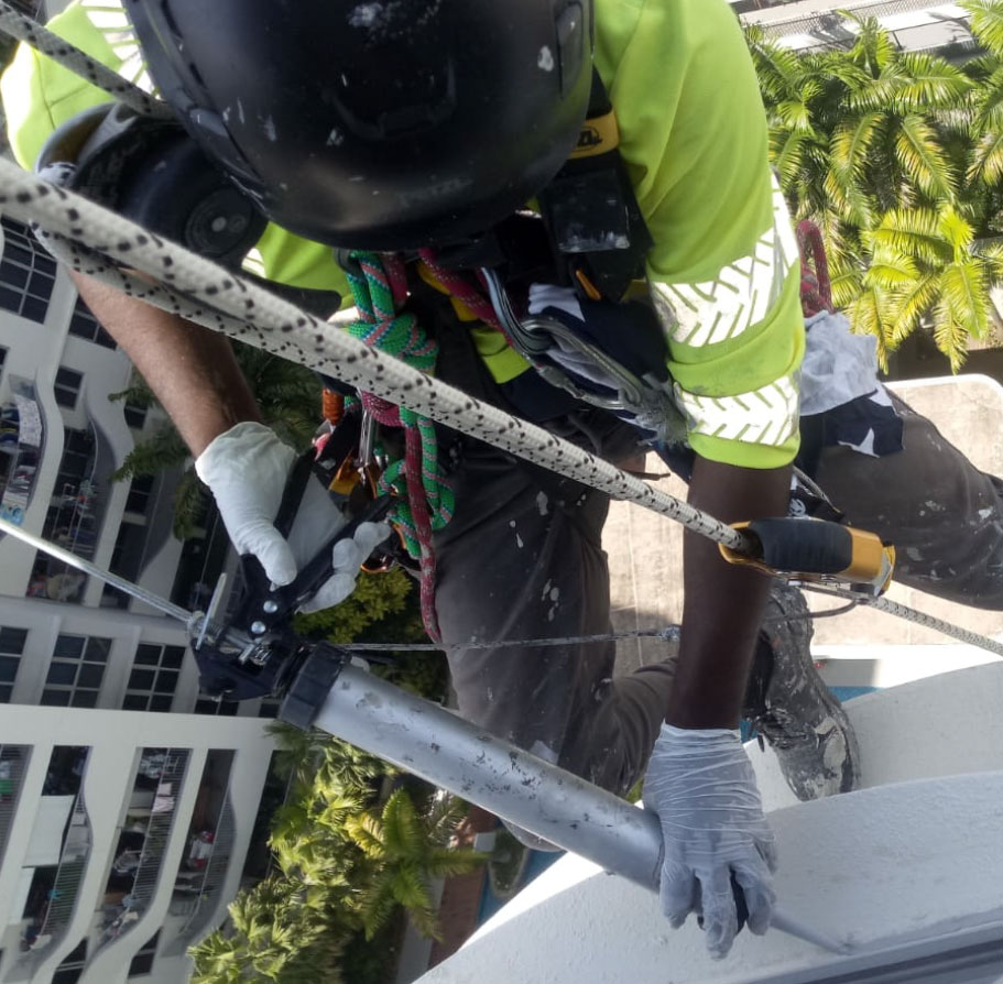 Rope Access Team of Allstar Waterproofing & Services