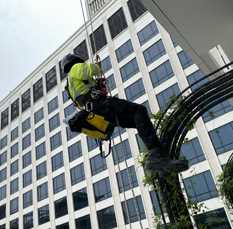 Rope Access Team of Allstar Waterproofing & Services