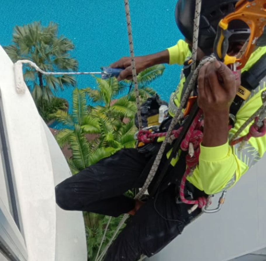 Rope Access Team of Allstar Waterproofing & Services