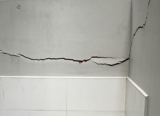 non structural cracks on concrete surface