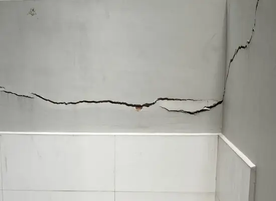 Concrete Repair 13 non structural cracks on concrete surface